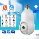 Cámara de Seguridad WiFi 360° Tipo Bombillo socket con Visión Nocturna. Cámara de Videovigilancia con Detección de Movimiento con conexión WiFi.