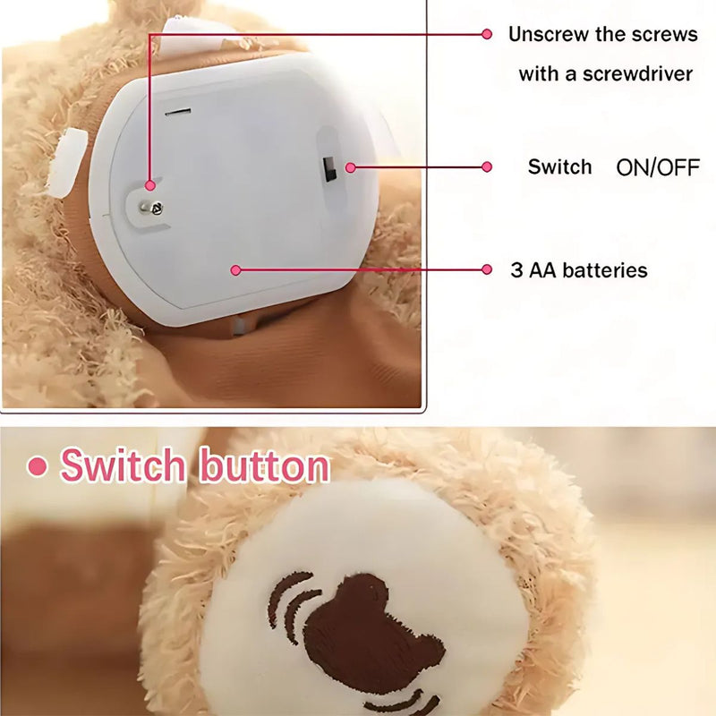 Juguete de Osito Interactivo Peekaboo Recargable con Voz y Movimiento. Juguete Educativo y Divertido.