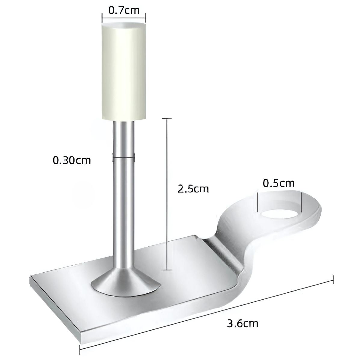 Grapa recta 3.6cm con Clavo De Tiro Para Fulminante 2.5 de Largo. Compatible con AB1258.