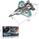 Juguete de Avión con planeador a control remoto. Dron de Espuma con Luz con Rotación de 360°. 25 x 18 x 5.6cm.