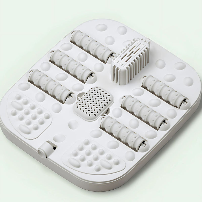Tina Spa para Pies Plegable con Mini Rodillos y Luz UV. Tina de Masajes para Pies con Calor y Vibración. Pedicure. 800W.