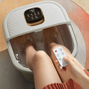 Tina Spa para Pies Plegable con Mini Rodillos y Luz UV. Tina de Masajes para Pies con Calor y Vibración. Pedicure. 800W.