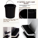 Papelera con Pedal Acero Inoxidable 5L. Basurero Tinaco Antideslizante y con Tapa para Baño u Oficina.