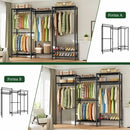Clóset Modular Metálico de Ropa Ajustable. Armario Rejillas Organizador de Ropa. 76.4x68.9x15.7cm.