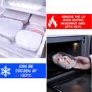 Recipiente Hermético. Vasija Para Comida. Caja envase de plastico Sellada. 900 ml