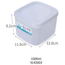 Caja envase de plastico Recipiente Hermético. Vasija Para Comida.Caja envase de plastico Sellada. 1000 ml