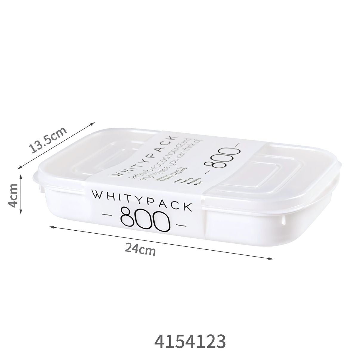 Caja envase de plastico Recipiente Hermético. Vasija Para Comida. Caja De Almacenamiento Sellada. 800 ml