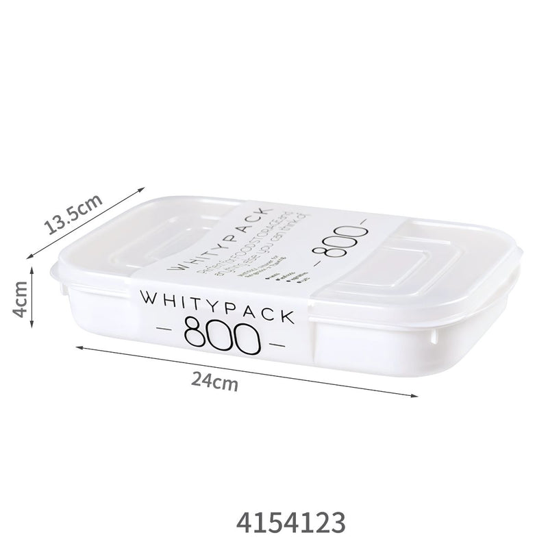 Caja envase de plastico Recipiente Hermético. Vasija Para Comida. Caja De Almacenamiento Sellada. 800 ml