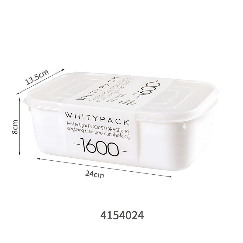 Caja envase de plastico Recipiente Hermético. Vasija Para Comida. Caja De Almacenamiento Sellada. 1600 ml