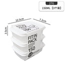 Caja envase de plastico Recipientes Herméticos. Vasijas Para Comida. Set de 3 piezas. Cajas De Almacenamiento Selladas. 150 ml