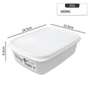 Caja envase de plastico Recipientes Herméticos. Vasijas Para Comida. Set de 3 piezas. Cajas De Almacenamiento Selladas. 900 ml