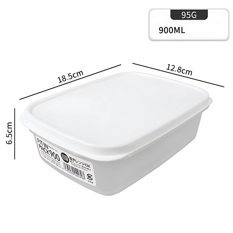 Caja envase de plastico Recipientes Herméticos. Vasijas Para Comida. Set de 3 piezas. Cajas De Almacenamiento Selladas. 900 ml