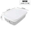 Caja envase de plastico Recipiente Hermético. Vasija Para Comida. Caja De Almacenamiento Sellada. 1350 ml.