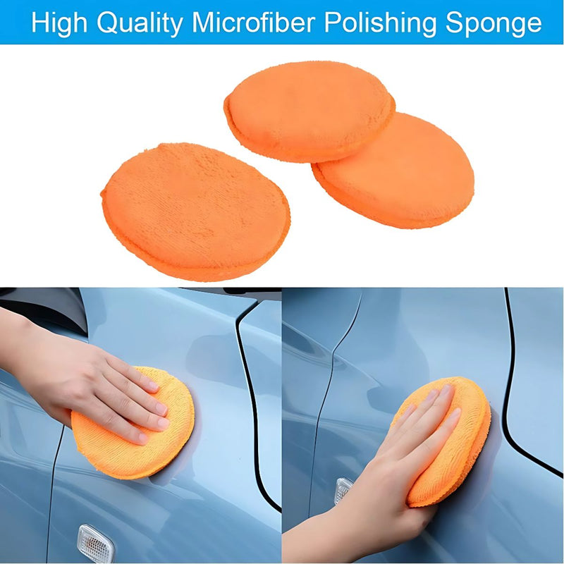 Esponjas para Lavar Auto. Kit de limpieza automotriz 9 piezas. Set para Detailing de Carros.