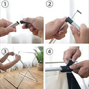 Cestos de Ropa sucia Plegable. Canasta Clasificador de Lavandería para Ropa de 2 Secciones (Negro y Blanco). Para baño o lavanderia