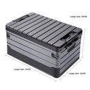 Caja de Almacenamiento Plegable 60L con Tapa Plana. 59x36x29 cm. Contenedor organizador. Caja plástica multiusos.