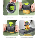 Picadora de frutas y Verduras 14 en 1. Cortadora, Rebanadora y Trituradora Manual Multifuncional.