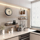 Repisas de pared. Estanterías flotantes (Set de 2 piezas).  Tablillas color madera. Para baño o cocina