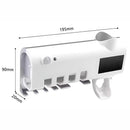 Soporte pared Cepillos de Dientes con Desinfección UV y Dispensador Automático de Pasta Dental. Esterilizador de cepillos de dientes. Organizador