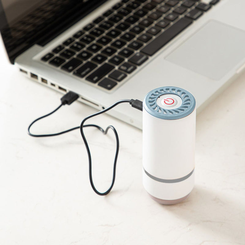 Bomba Sellador al Vacío Portátil e Inalámbrico. USB Recargable, 3W 50-60KPa. Para bolsas y recipientes al vacio