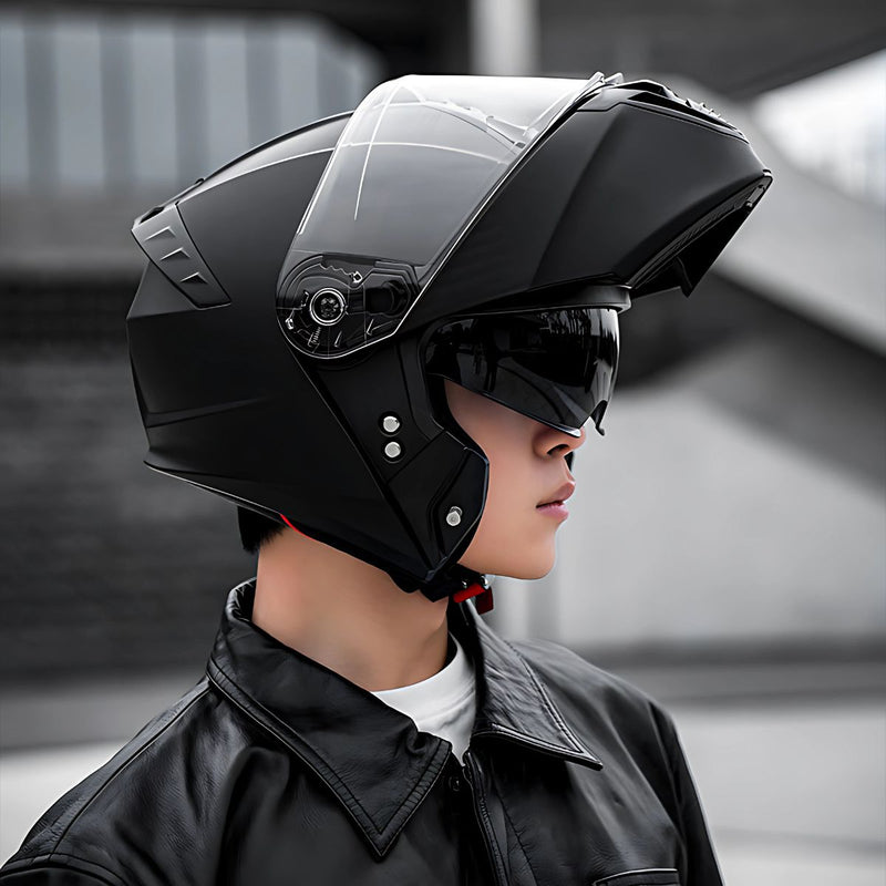 Casco de Moto Doble Visor 59-62 cm. Casco para motocicletas.