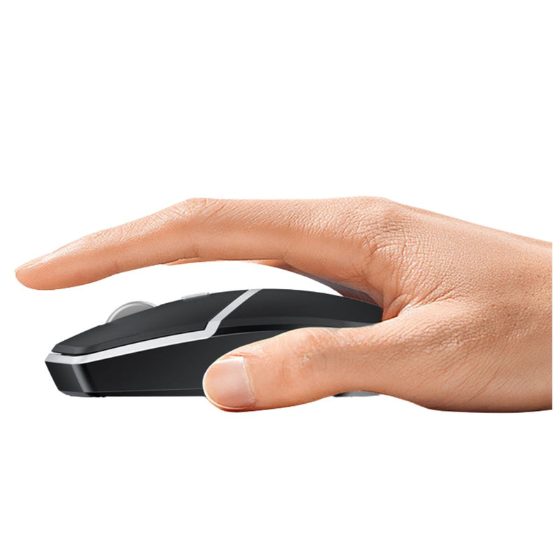 Mouse inalámbrico 4G, compatible con laptops y PCs. Color negro. Ratón para computadora.