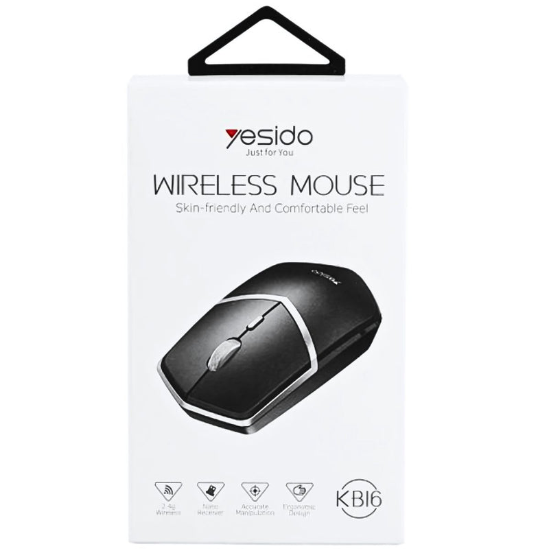 Mouse inalámbrico 4G, compatible con laptops y PCs. Color negro. Ratón para computadora.