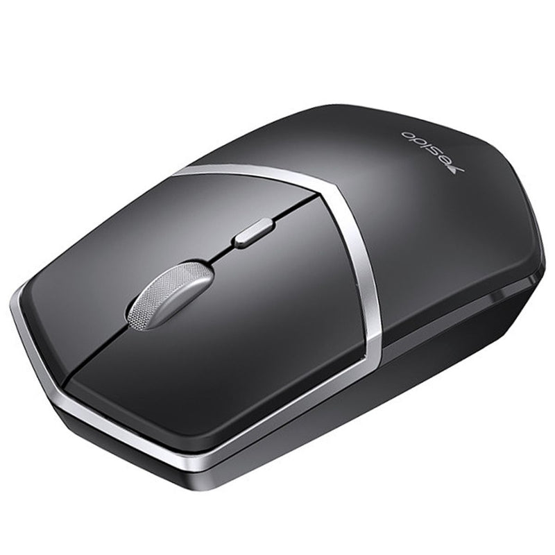 Mouse inalámbrico 4G, compatible con laptops y PCs. Color negro. Ratón para computadora.