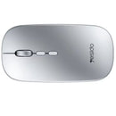 Mouse inalámbrico 4G, compatible con laptops y PCs. Color gris. Ratón para computadora.