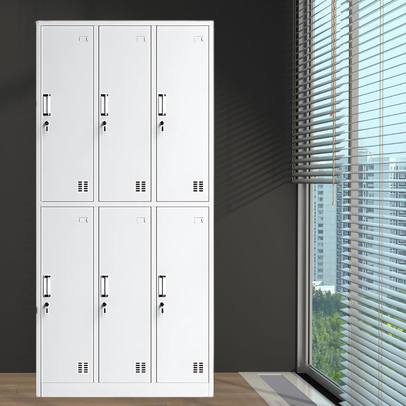 Lockers 6 casillas con Llaves y Respiraderos. Casilleros metálicos.