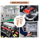 Terminales electricos Recubiertos de Cobre con 80 Cubiertas Protectores y Tubos Termocontraíbles (Juego de 160 piezas). Conjunto de conectores eléctricos.