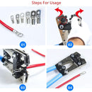 Terminales de Anillo Recubiertos de Cobre SC6-25 para Conexiones Electrónicas. (Juego de 60 piezas). Conjunto de conectores eléctricos.