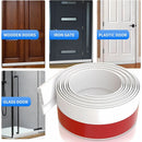 Guardapolvos. Tira de Sellado para Puertas. Color Blanco. Protector Antipolvo y Aislante Térmico.