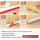 Guardapolvos. Tira de Sellado para Puertas. Color Blanco. Protector Antipolvo y Aislante Térmico.