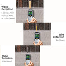 Escáner de Pared 5 en 1. Detector de Pasadores, Cables de CA, Metal y Madera con Pantalla 9V.