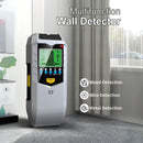 Escáner de Pared 5 en 1. Detector de Pasadores, Cables de CA, Metal y Madera con Pantalla 9V.