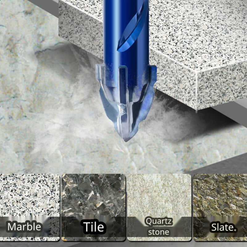 Brocas Punta De Flecha Para Vidrio, Azulejos porcelanato  Y Cerámica. (Set De 3 Piezas) 6Mm, 8Mm, 10Mm.