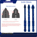 Brocas Punta De Flecha Para Vidrio, Azulejos porcelanato  Y Cerámica. (Set De 3 Piezas) 6Mm, 8Mm, 10Mm.