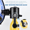 Mascara de buceo con tanque oxigeno de 0.5L. Incluye bomba manual aire comprimido. Kit de snorkel. (Tanque color verde) scuba  6 y 10 minutos de respiración