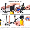 Mascara de buceo con tanque oxigeno de 0.5L. Incluye bomba manual aire comprimido. Kit de snorkel. (Tanque color verde) scuba  6 y 10 minutos de respiración