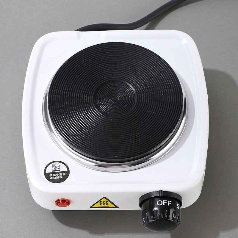 Estufa Eléctrica Portátil de un quemador 110V. Mini placa con control de temperatura 15x13x3cm.
