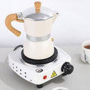 Estufa Eléctrica Portátil de un quemador 110V. Mini placa con control de temperatura 15x13x3cm.