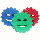 Esponjas limpiadoras multiusos (Pack de 3 unidades). Esponja de cocina para fregar y limpiar. Colores surtidos. Suaves en agua tibia y firmes en agua fría