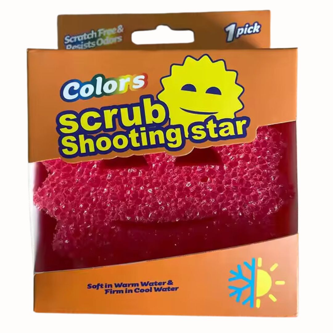 Esponja limpiadora multiusos (Unidad). Esponja de cocina para fregar y limpiar. Colores surtidos. Suaves en agua tibia y firmes en agua fría