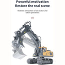 Excavadora a control remoto. Juguete para niños. De 11 canales con brazo móvil y rotación 680°.