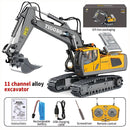 Excavadora a control remoto. Juguete para niños. De 11 canales con brazo móvil y rotación 680°.