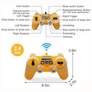 Excavadora 3 en 1 a control remoto. Juguete para niños. Con accesorios intercambiables y rotación 660°.