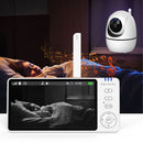 Monitor de video para Bebe 5''con visión nocturna HD. Videovigilancia con radio para niños. Baby Cam.