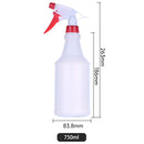 Botella con atomizador plástico 750ML. Spray Rociador de Líquidos. Envase aspersor para limpieza o jardín. Pulverizador.