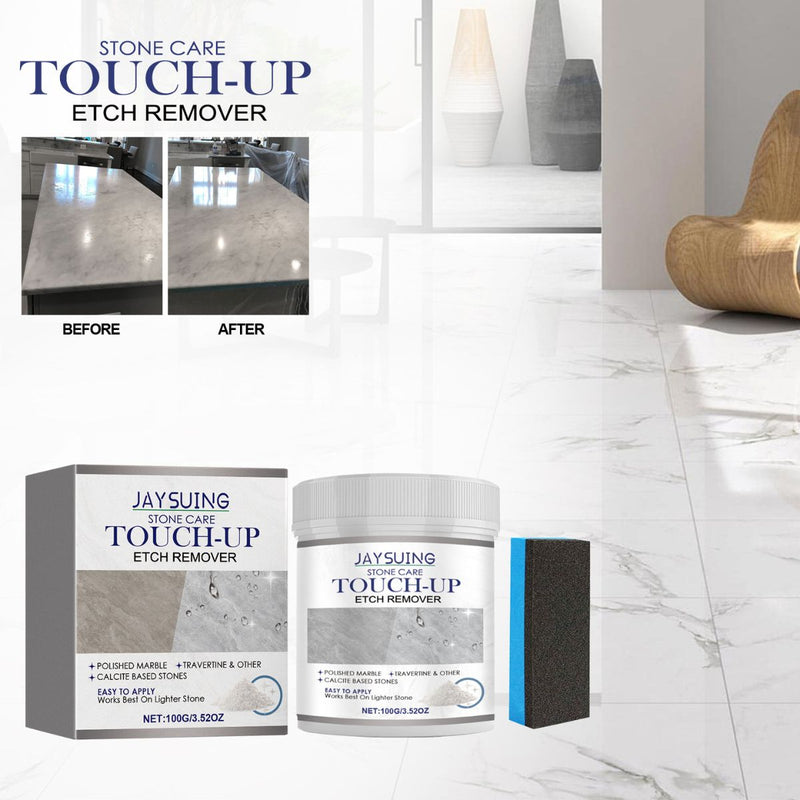 Polvo Limpiador y Pulidor para Mármol y Piedra. (100g) Incluye esponja. Polvo de Pulido.